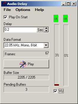 Sport Radio Delay - Main Window